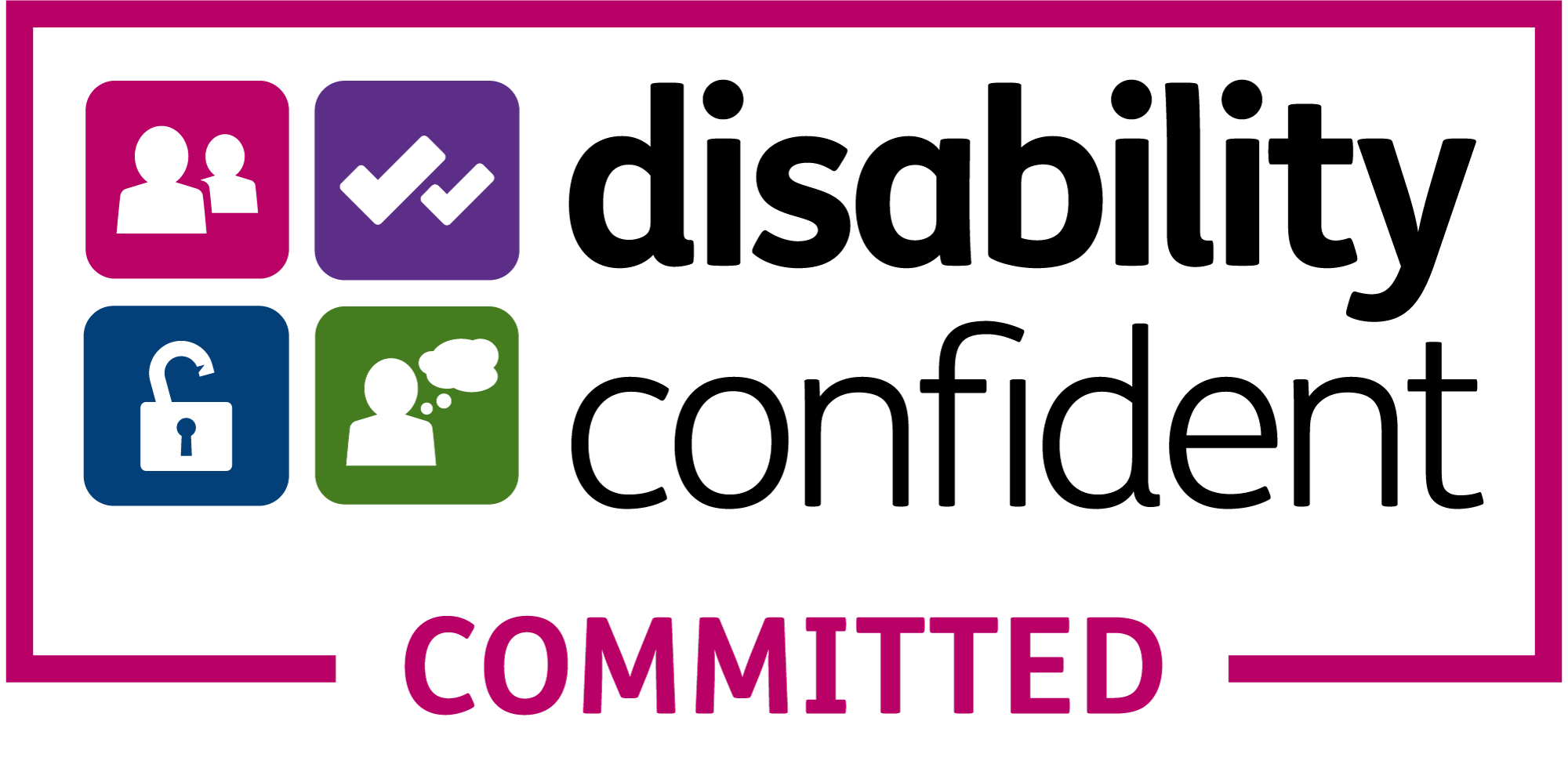 Disability committed logo